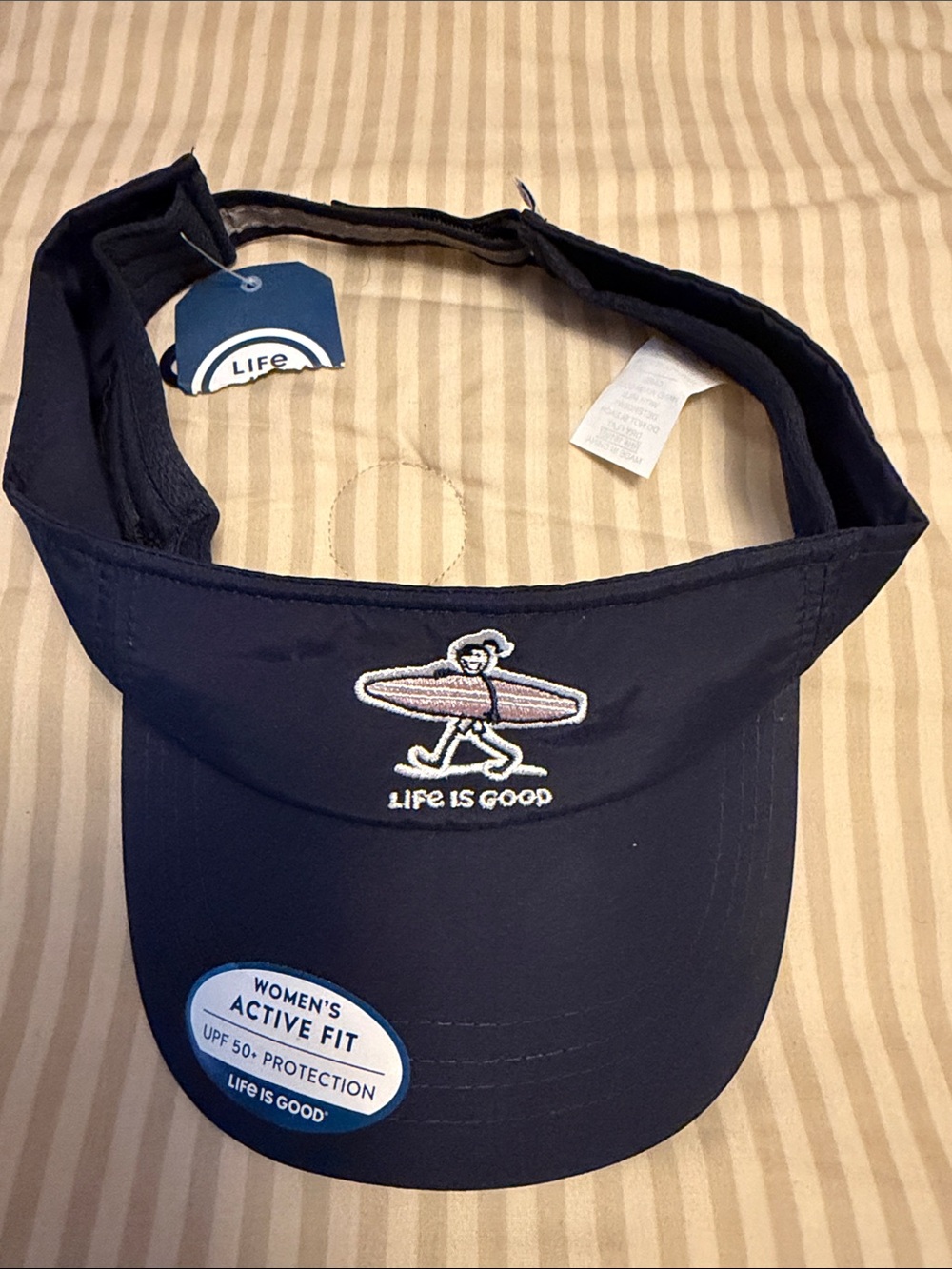 Life is Good Women's Active Navy Fit Visor - UPF 50+